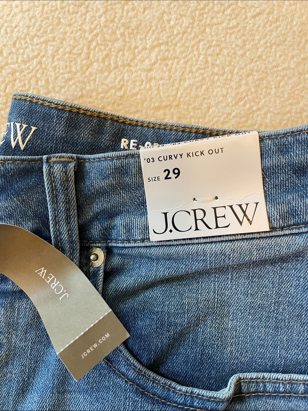 J. Crew Blue Curvy Kick-Out Jeans